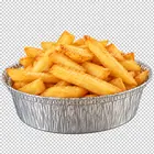 Ración y media de patatas fritas en bandeja grande
